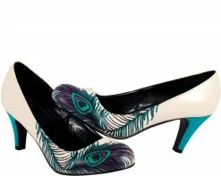 A7828L Peacock Feather Anti-pop Heel
