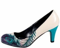 A7828L Peacock Feather Anti-pop Heel