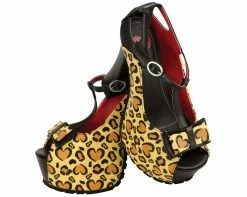 A8190L Heels Heart Leopard Super Platform - *FINAL SALE/NON-RETURNABLE