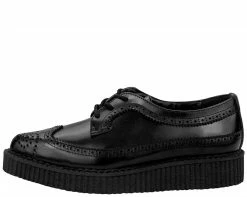 A8644 Womens Classic Pointed Wingtip Creepers