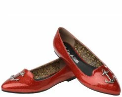 A8936L Womens Anchor Patent Flat - *FINAL SALE/NON-RETURNABLE