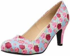 A9010L Womens Floral Mix Heel - *FINAL SALE/NON-RETURNABLE