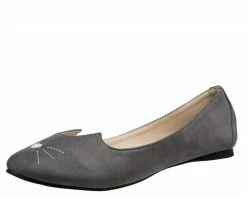 A9086L Grey Sophistakitty Flats *ALL ITEMS FINAL SALE/NON-RETURNABLE*