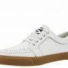 A9185 White Leather No-Ring VLK Sneaker Womens