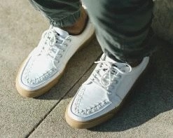 New ๐ A9185 White Leather No-Ring VLK ๐ Sneaker ๐ฉ Womens ๐ 13 A9185 White Leather No-Ring VLK Sneaker Womens