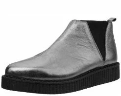 A9196 Graphite Chelsea Pointed Creeper Boot Womens