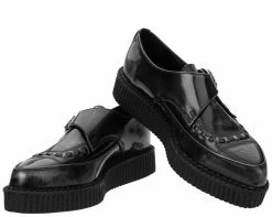 A9198 Womens Grey Rub Off Pointed Creeper