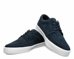 A9256 Navy Suede EZC Shoes