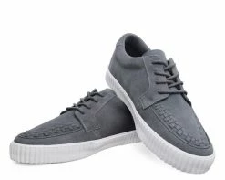A9257 Grey Suede EZC Shoes Mens