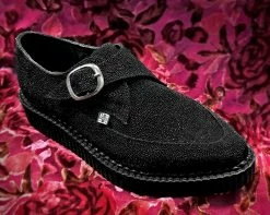 A9270 Black Stingray Pointed Buckle Creeper