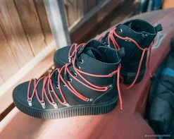 A9408 Womens Black Multi-Lace Casbah Boot