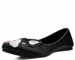 A9428L Womens Black Frenchie Flat