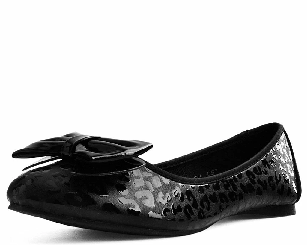 Buy π A9433L Black Leopard Patent Flat CLEARANCE β€οΈ 2 A9433L Black Leopard Patent Flat CLEARANCE