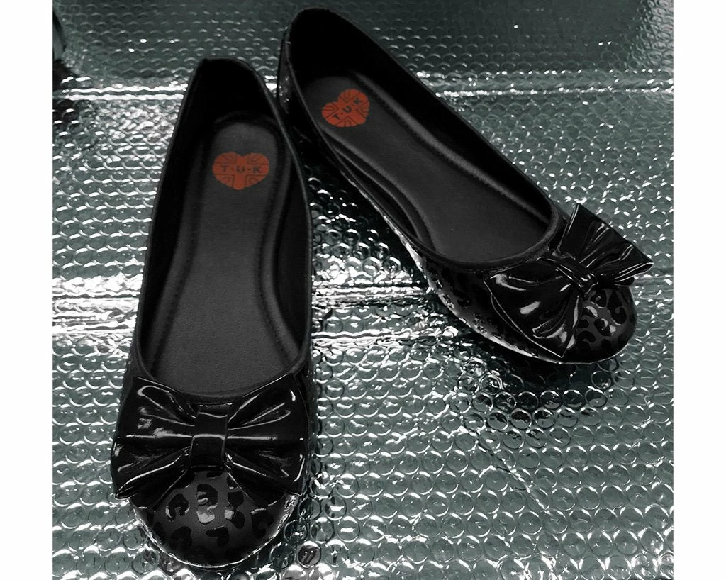Buy π A9433L Black Leopard Patent Flat CLEARANCE β€οΈ 6 A9433L Black Leopard Patent Flat CLEARANCE