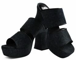 A9443L Womens Grey Leopard Strappy Marley Heel *ALL ITEMS FINAL SALE/NON-RETURNABLE*