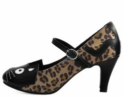 Brand new ⭐ A9444L CLEARANCE Leopard Kitty Mary Jane Heel 🎉 6 A9444L CLEARANCE Leopard Kitty Mary Jane Heel