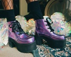 A9504L Lavender Iridescent Nosebleed Boot Womens