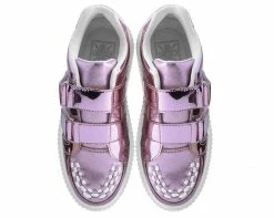 A9517 Pink Metallic Double Velcro Casbah Creeper