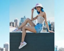 A9517 Pink Metallic Double Velcro Casbah Creeper