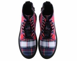 A9596 Mixed Plaid Casbah Boot Womens