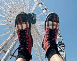 A9596 Mixed Plaid Casbah Boot Womens