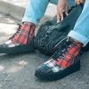 A9596 Mixed Plaid Casbah Boot Womens
