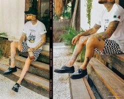 Discount ๐ฏ A9651 ๐ฉ Womens Black & Grey Snake Pointed Buckle Creeper ๐ 17 A9651 Womens Black & Grey Snake Pointed Buckle Creeper