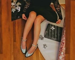 Brand new ๐ฏ A9705L Glow Snakeskin Pointed Ballet Ankle Strap Creeper ๐ฏ 13 A9705L Glow Snakeskin Pointed Ballet Ankle Strap Creeper