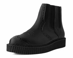 A9793 Black TUKskin™ Western Pullon Pointed Creeper Boot Womens