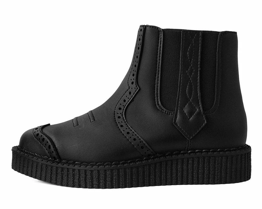 Cheapest 🌟 A9793 Black TUKskin™ Western Pullon Pointed Creeper Boot 👩 Womens ✔️ 5 A9793 Black TUKskin™ Western Pullon Pointed Creeper Boot Womens