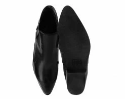 A9794L Womens Black Western Flame Pullon Boot