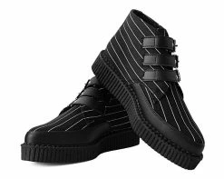 A9816 Pinstripe 3-Buckle Pointed Boot