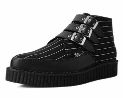 A9816 Pinstripe 3-Buckle Pointed Boot