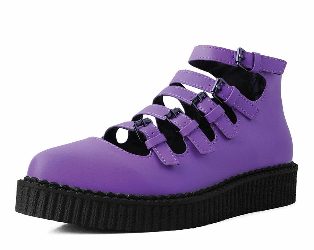 Promo 🌟 A9834L Purple TUKskin™ Multi-Strap Pointed Mary Jane 👩 Womens ✔️ 1 A9834L Purple TUKskin™ Multi-Strap Pointed Mary Jane Womens