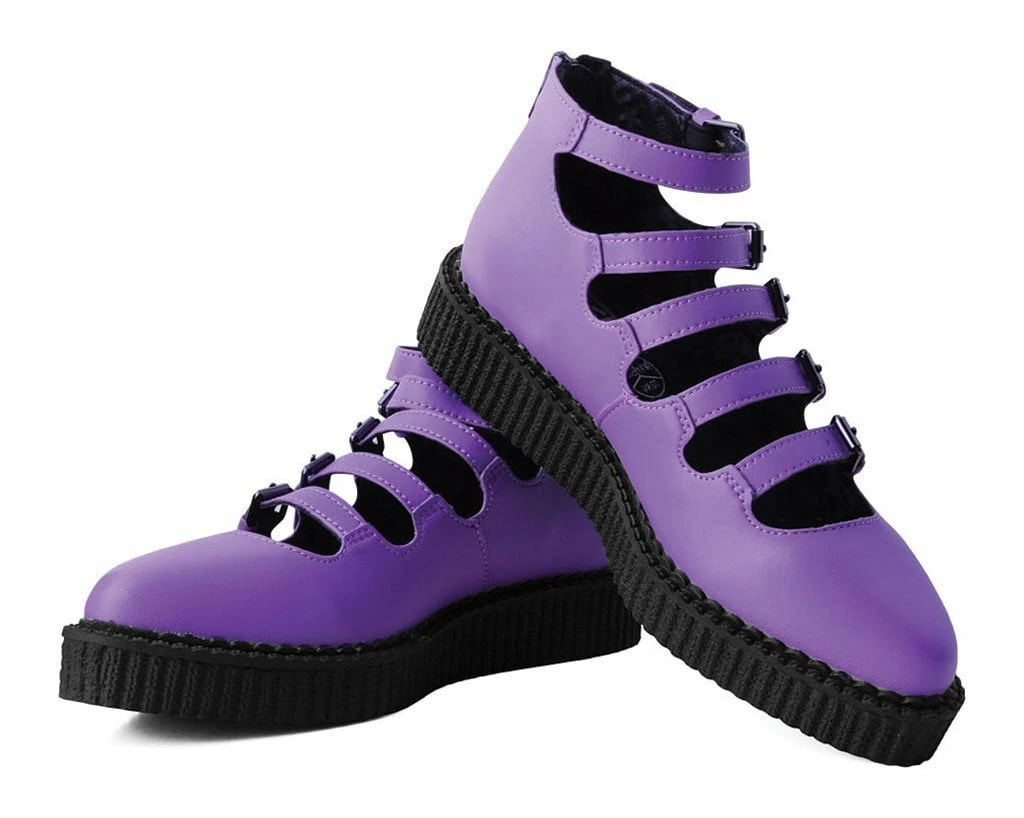 Promo 🌟 A9834L Purple TUKskin™ Multi-Strap Pointed Mary Jane 👩 Womens ✔️ 3 A9834L Purple TUKskin™ Multi-Strap Pointed Mary Jane Womens