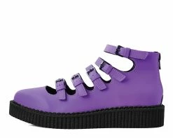 Promo 🌟 A9834L Purple TUKskin™ Multi-Strap Pointed Mary Jane 👩 Womens ✔️ 10 A9834L Purple TUKskin™ Multi-Strap Pointed Mary Jane Womens