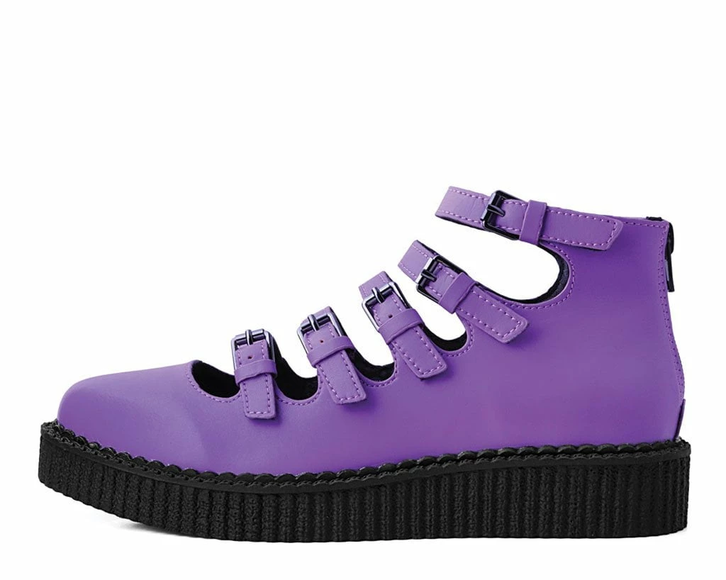 Promo 🌟 A9834L Purple TUKskin™ Multi-Strap Pointed Mary Jane 👩 Womens ✔️ 5 A9834L Purple TUKskin™ Multi-Strap Pointed Mary Jane Womens