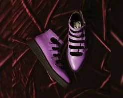 A9834L Purple TUKskin™ Multi-Strap Pointed Mary Jane Womens