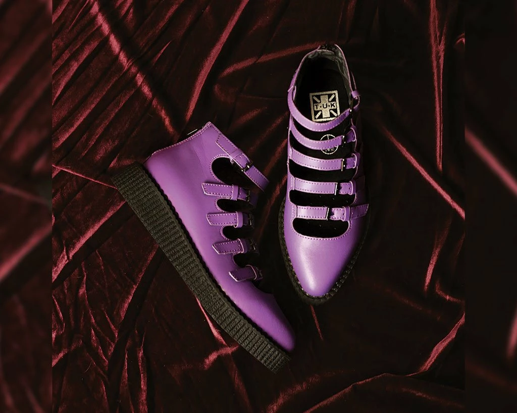 Promo 🌟 A9834L Purple TUKskin™ Multi-Strap Pointed Mary Jane 👩 Womens ✔️ 2 A9834L Purple TUKskin™ Multi-Strap Pointed Mary Jane Womens