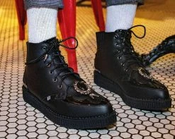 A9846 Black Western Bolo Pointed Creeper Boot