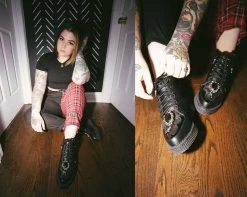 A9846 Black Western Bolo Pointed Creeper Boot