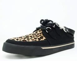 A9855 Black & Leopard VLK Mule Sneaker