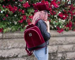 HT02 T.U.K. Burgundy Velvet Hat