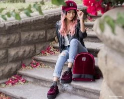 HT02 T.U.K. Burgundy Velvet Hat