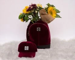 HT02 T.U.K. Burgundy Velvet Hat