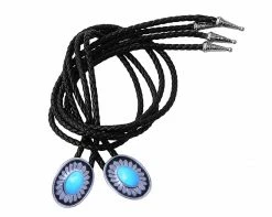 BL02 Turquoise Western Bolo Shoe Tie