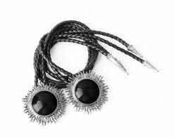 BL07 Black Sun Bolo Shoe Tie Womens