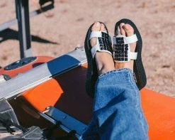 Top 10 ⭐ F9806L White TUKskin™ Studded Mule 🩴 Sandal 🧨 12 F9806L White TUKskin™ Studded Mule Sandal