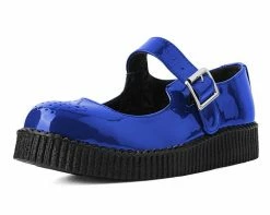 F9820L Glossy Blue Patent Mary Jane