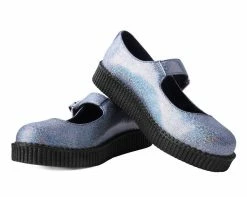 F9883L Silver Shimmer Viva-II Mary Jane